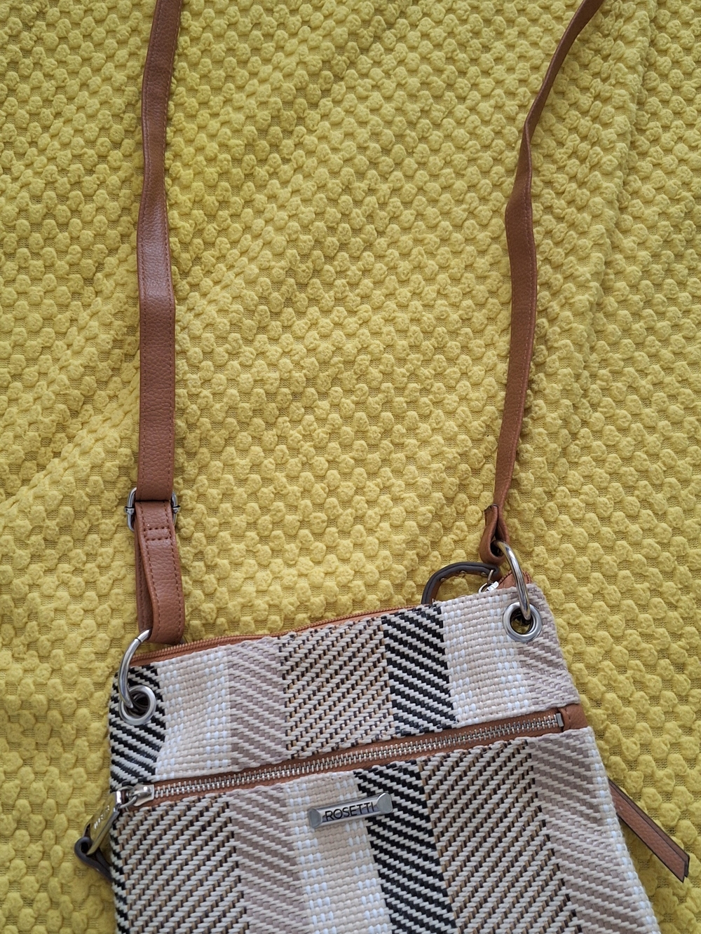 Rosetti Midge Crossbody Bag with Brown Strap